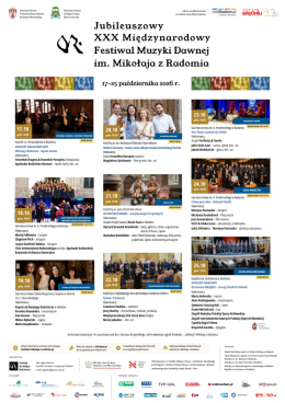 Radom Wydarzenie Festiwal Cztery pory roku - Antonio Vivaldi